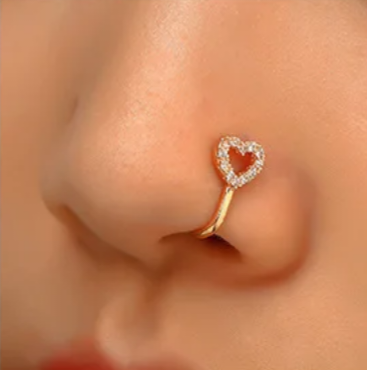 Sophie heart nose cuff