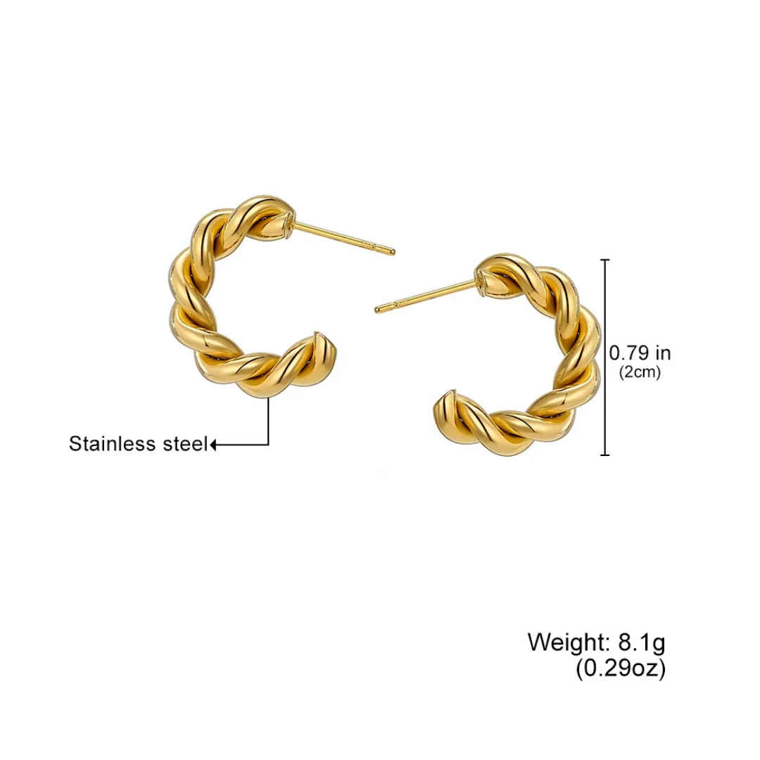 Melanie twisted earrings