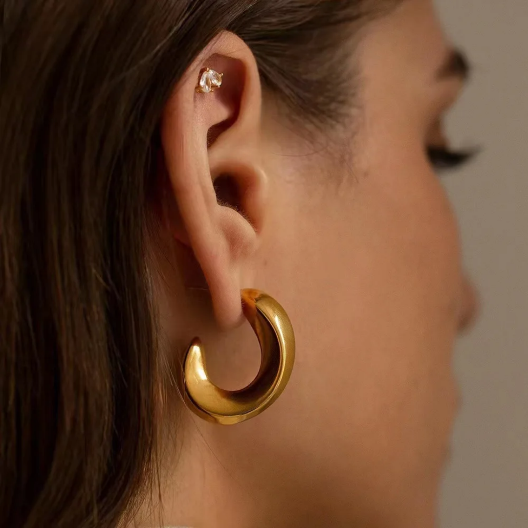 Ivy hoop earrings