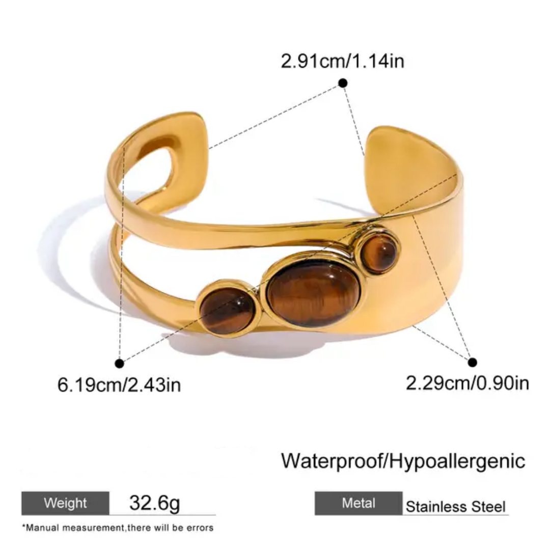 Larisa tiger eye cuff