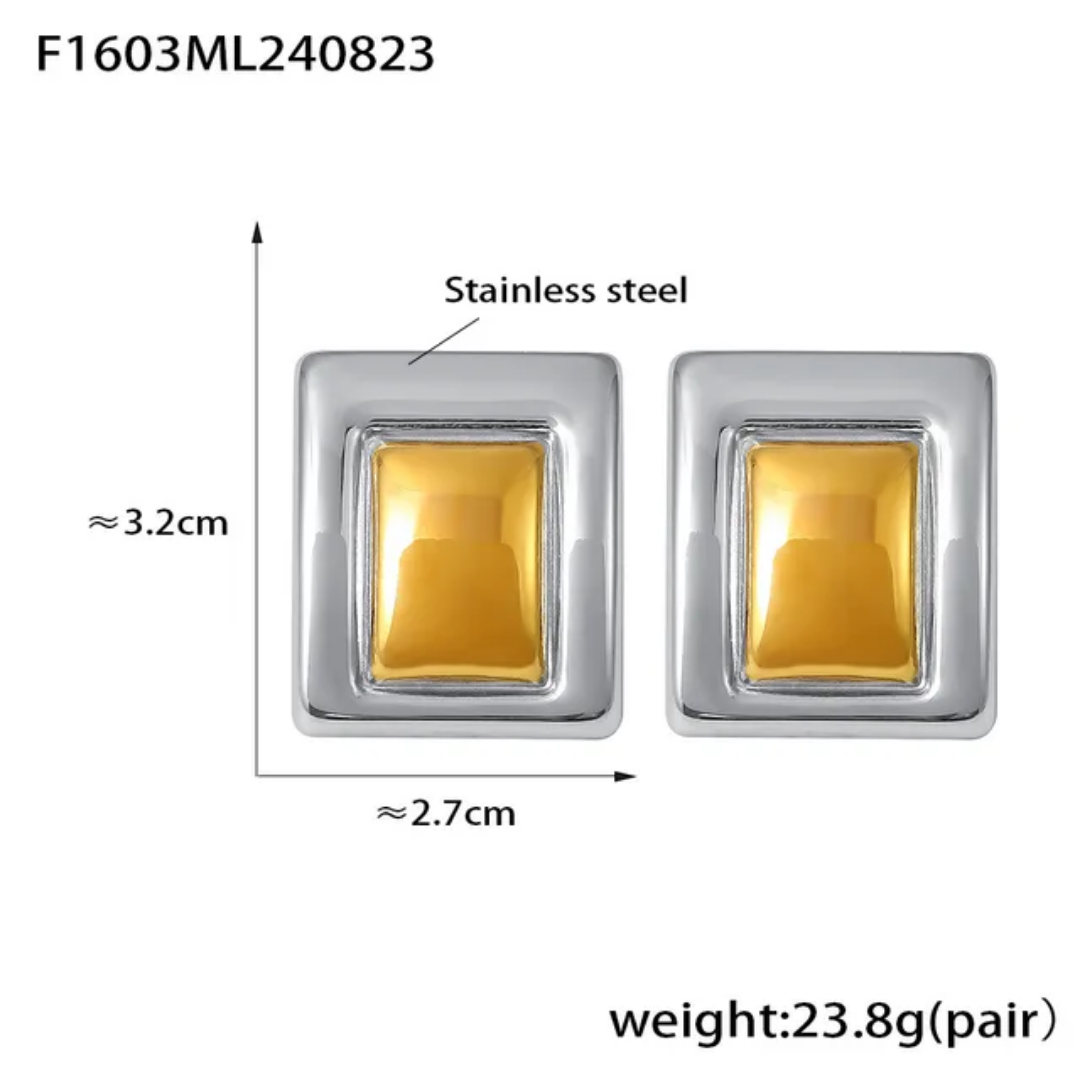 Dualis edge earrings