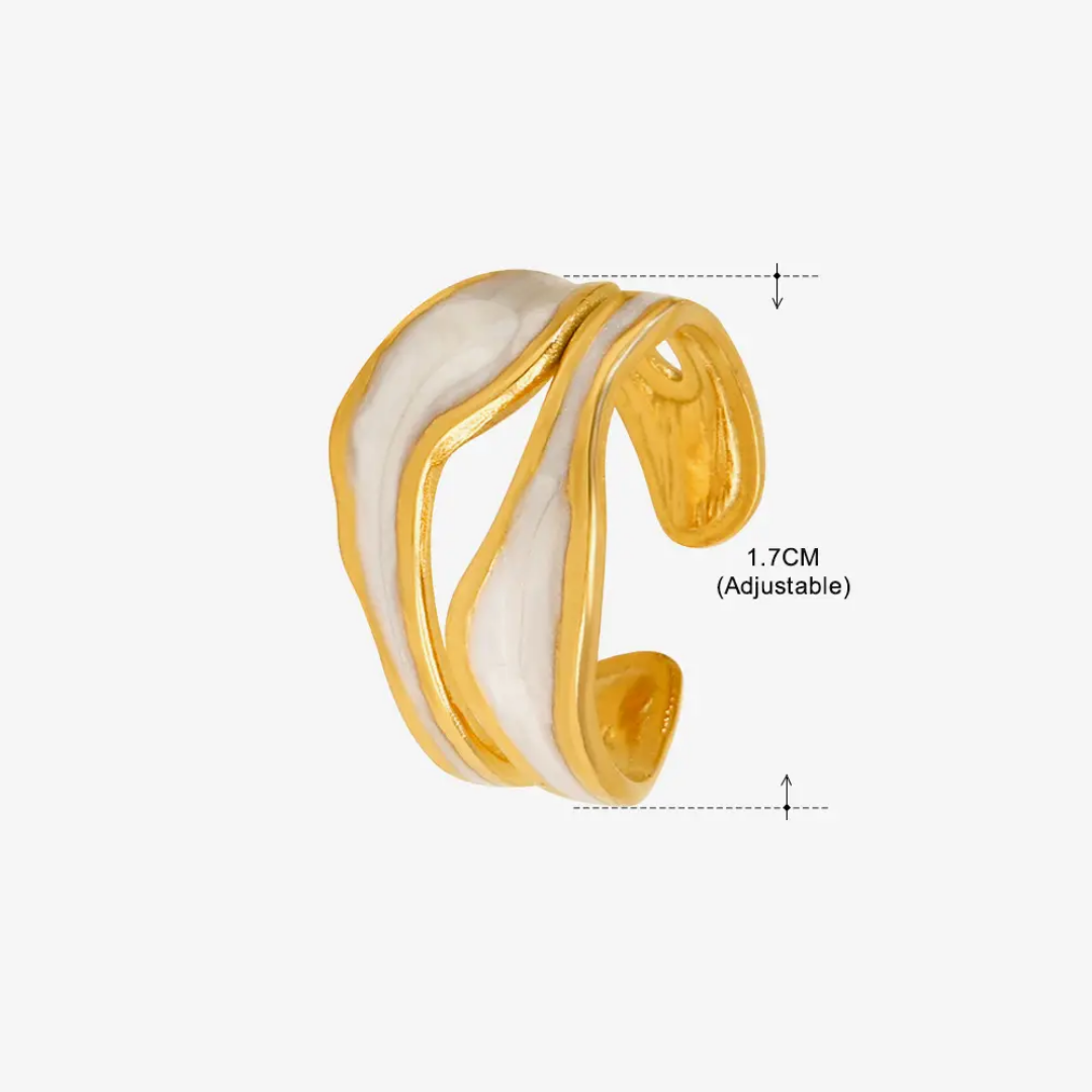 Luno enamel open ring
