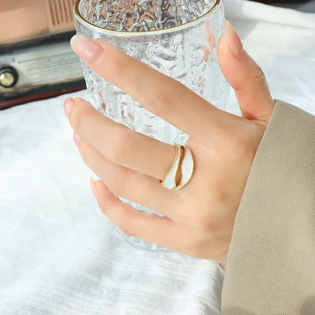 Luno enamel open ring