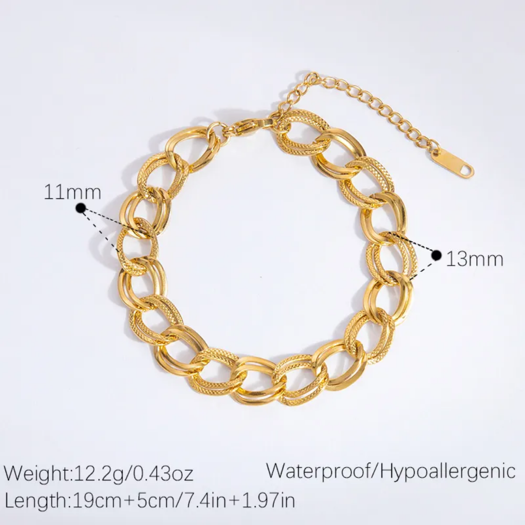 Diane retro cuban bracelet