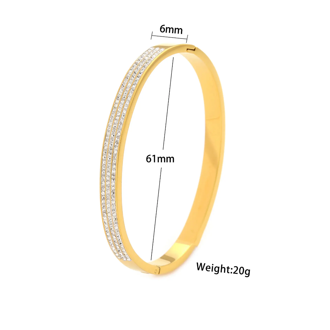 Stephenie rhinestone bangle