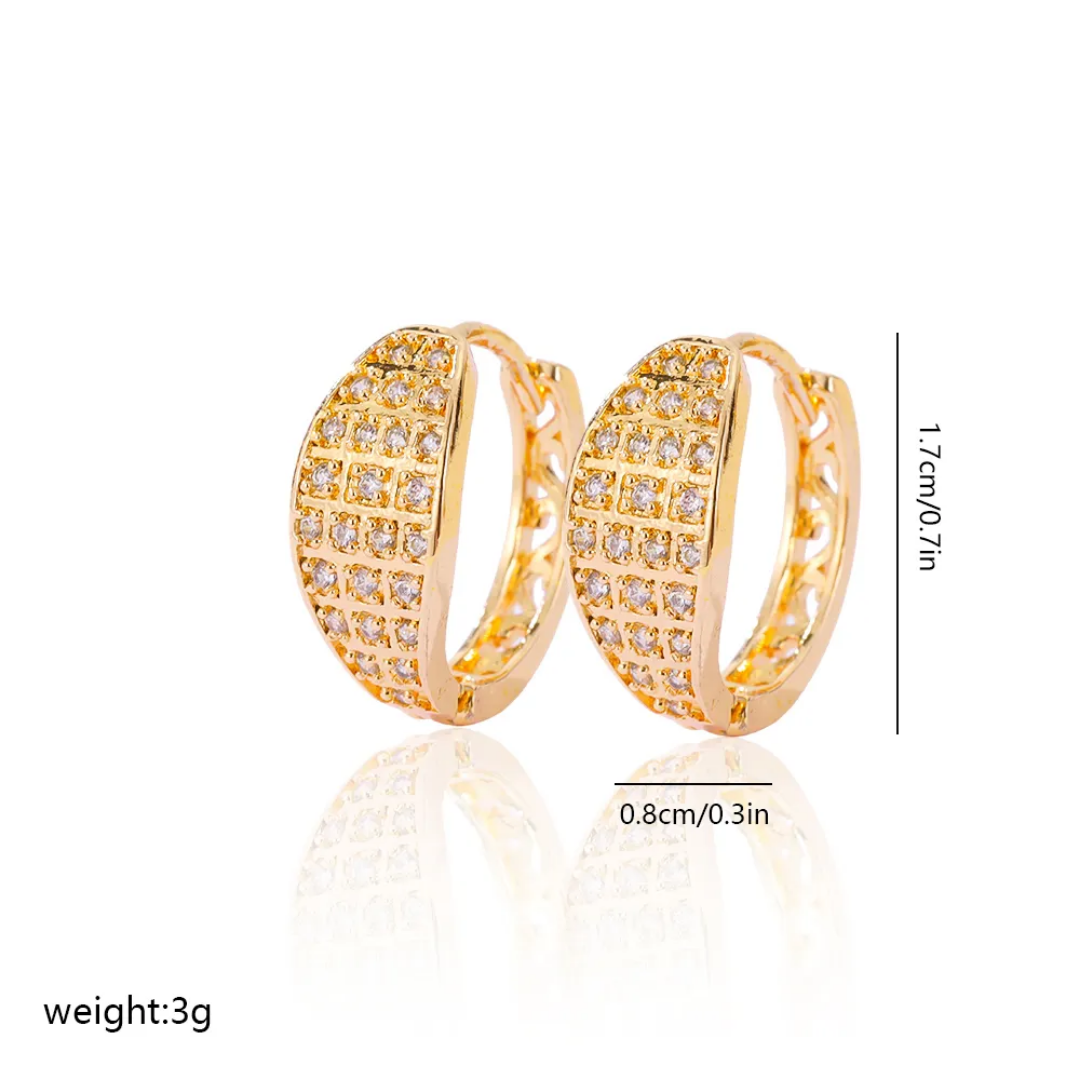 Guilliana zircon earrings