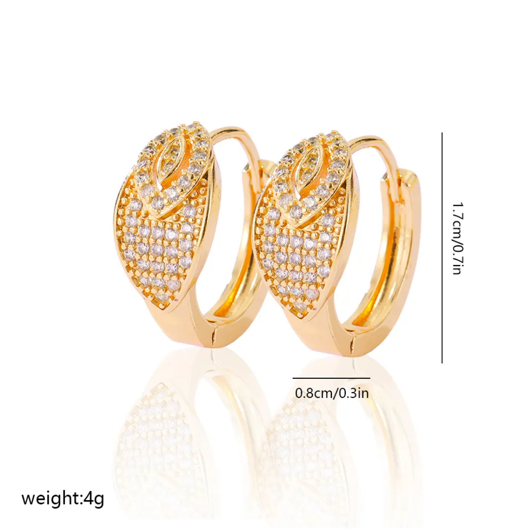 Lylac zircon earrings