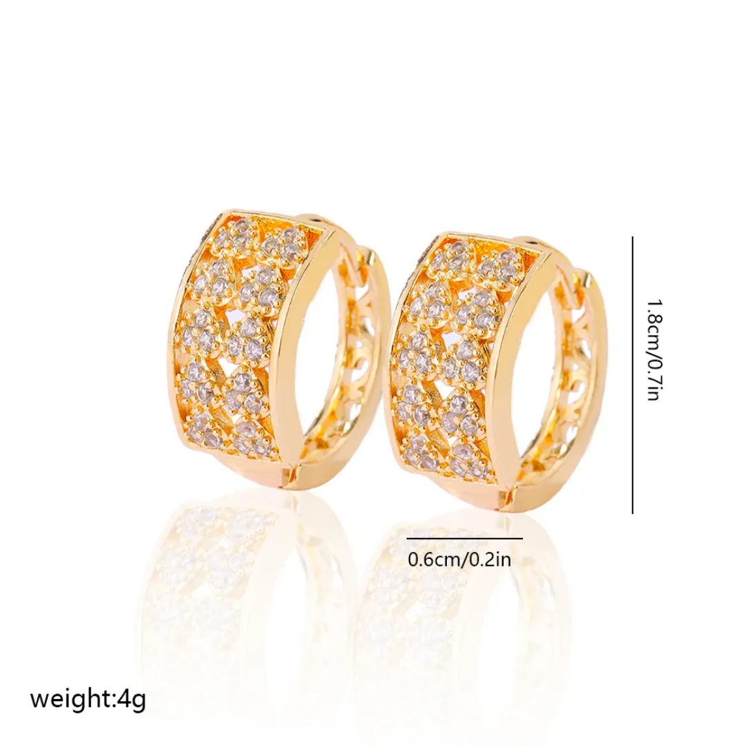 Francis zircon earrings