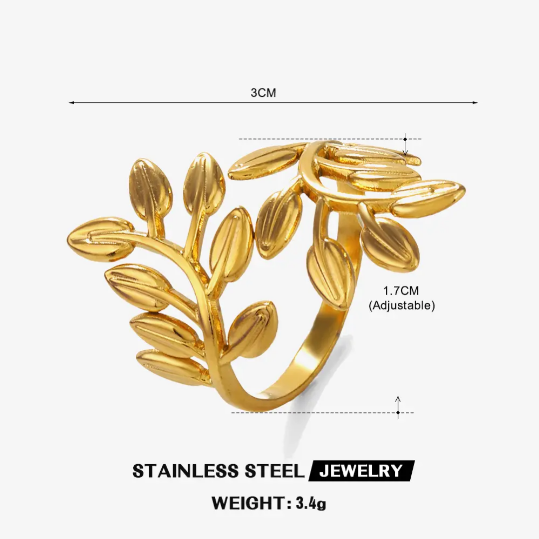 Zuri leafy ring