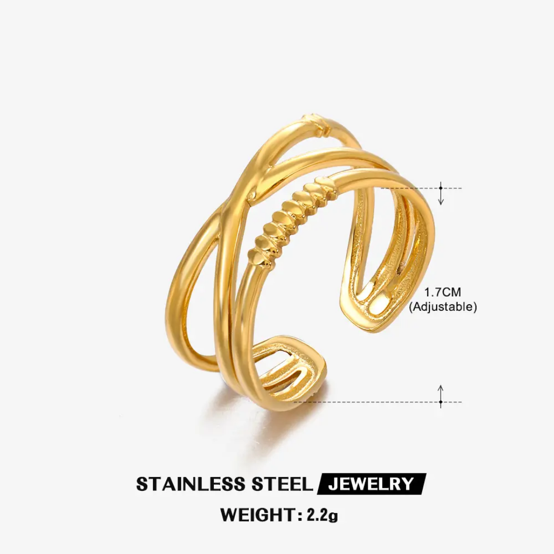 Robin crisscross open ring