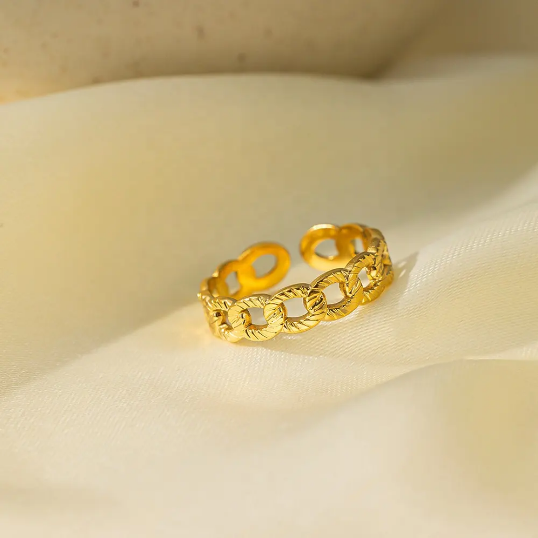 Charlett cuban open ring