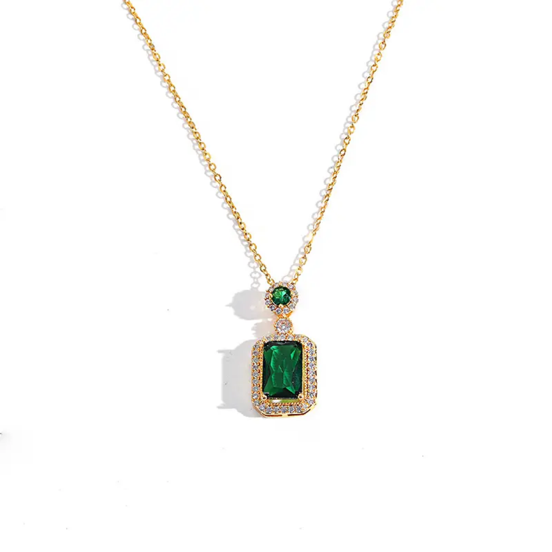 Felicia emerald necklace