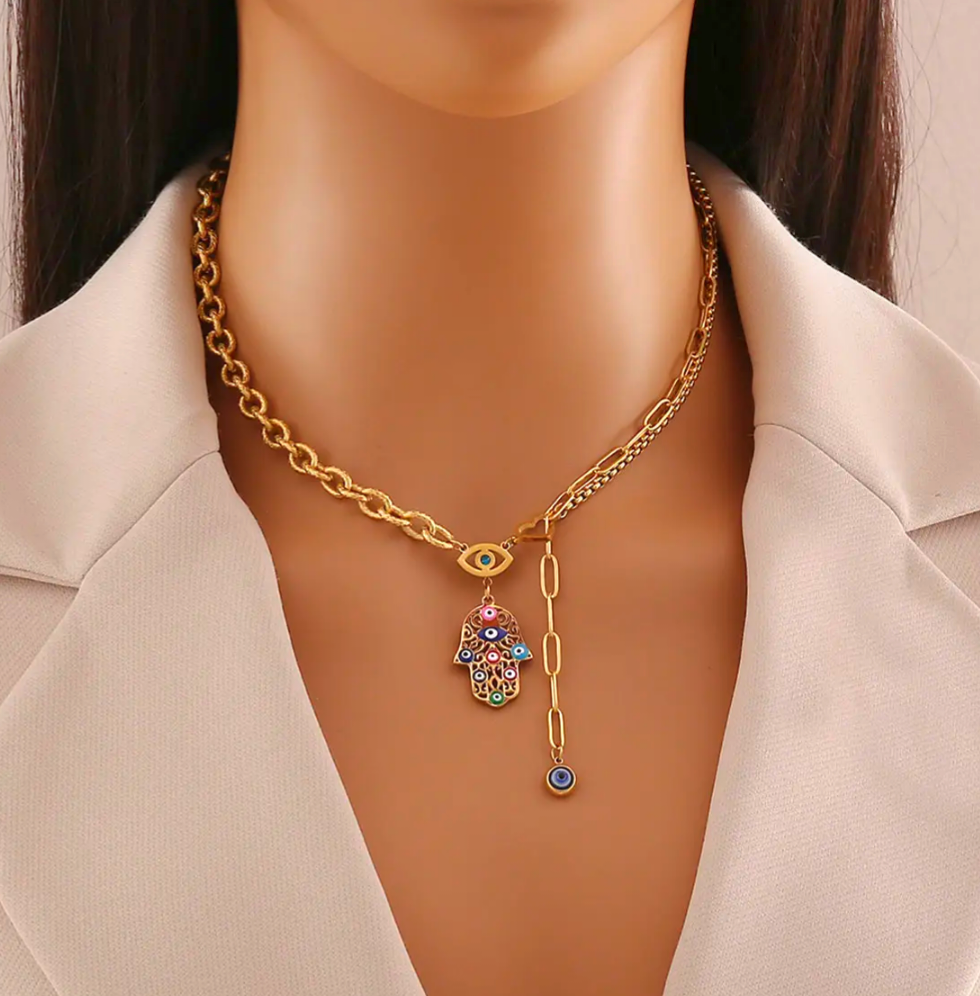 Hand of fate necklace