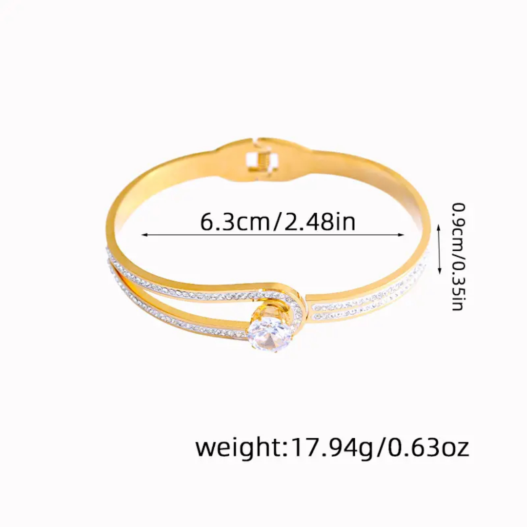Arianna zircon bangle
