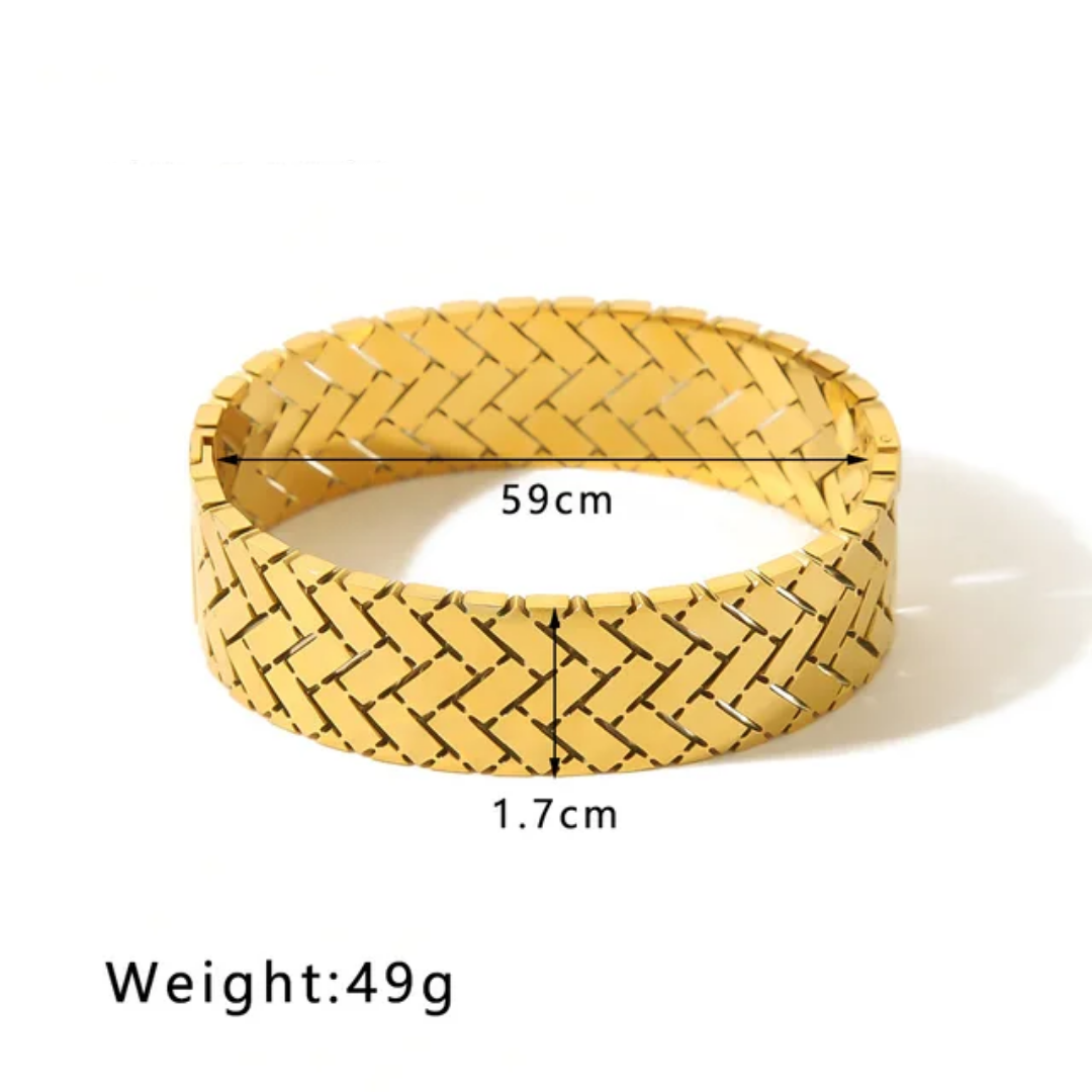 Zig-zag Wrap bangle