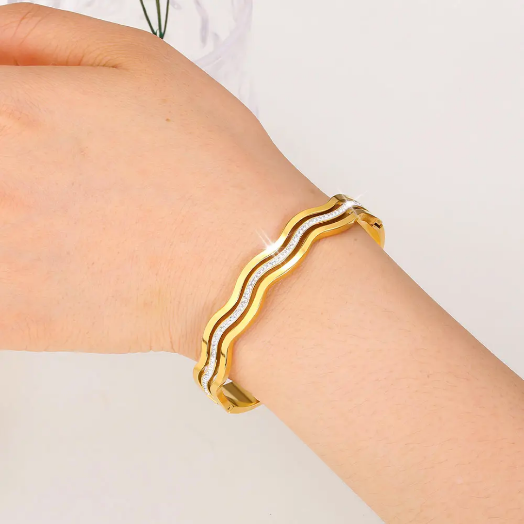 Timora zircon bangle