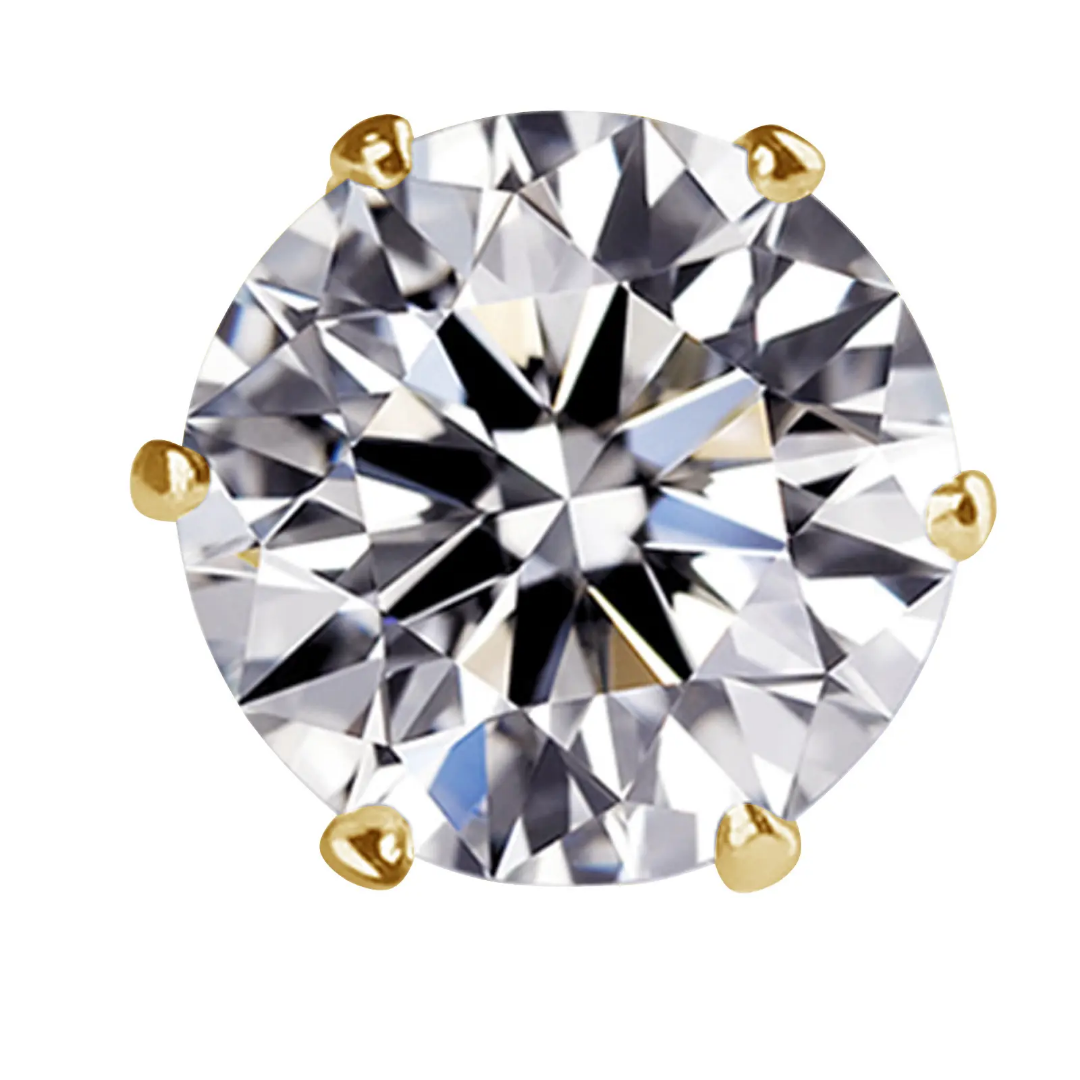 Zircon solitaire studs