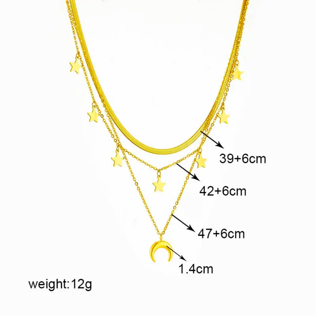 Astralis Multi-Layered Necklace