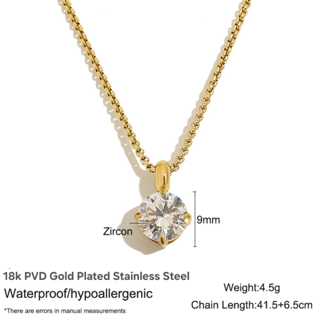 Classic Solitaire Necklace