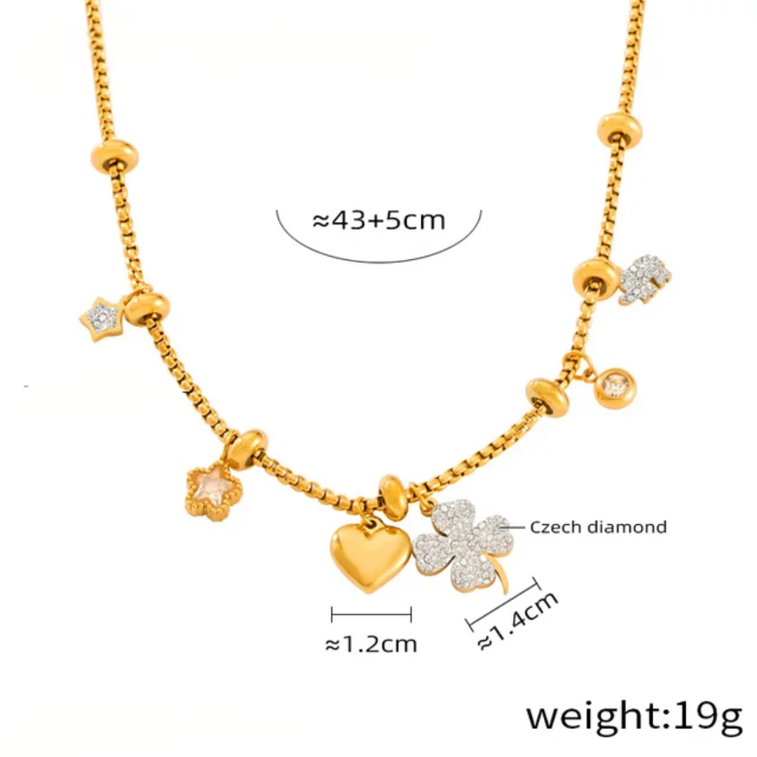 Faith clover necklace