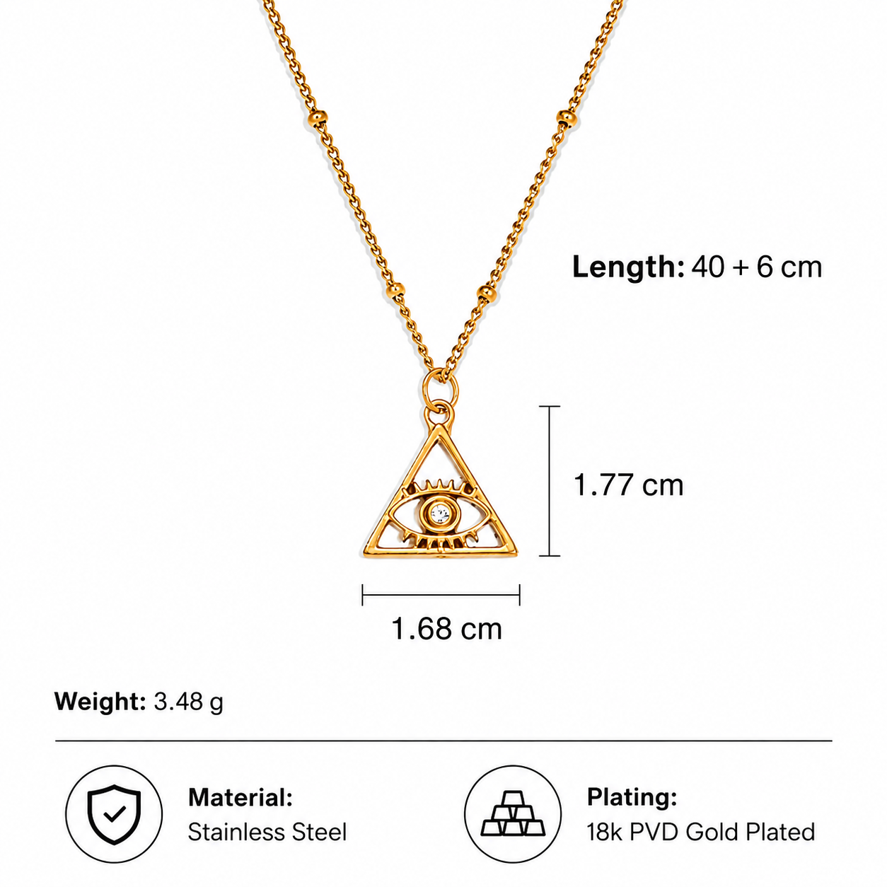 Evil Eye Pendant Necklace