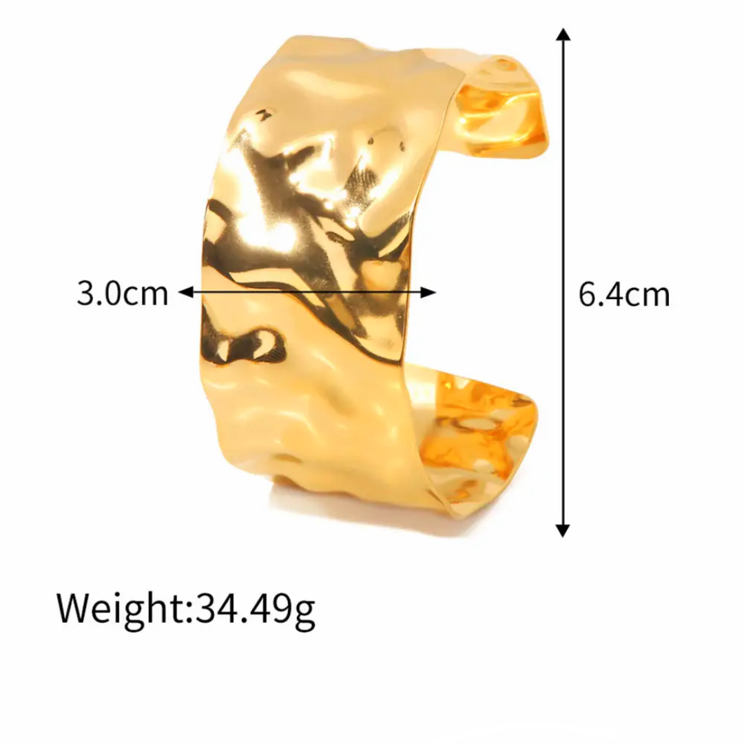 Hammered Cuff Bangle