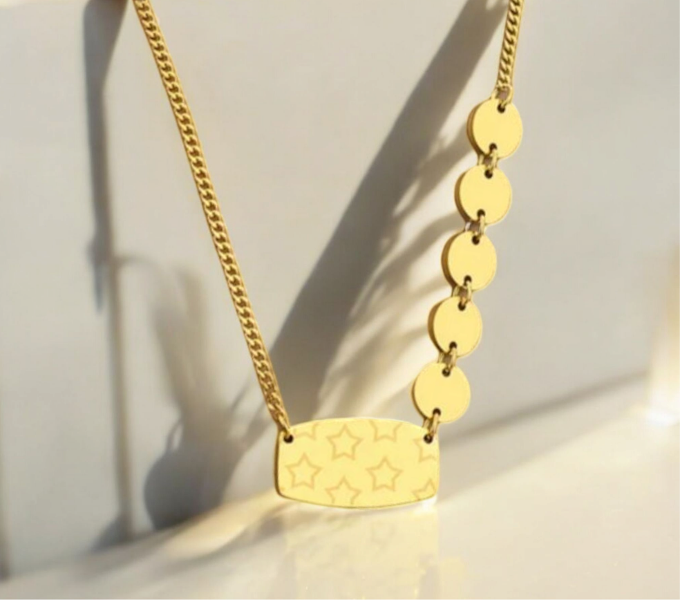 Alice engraved necklace