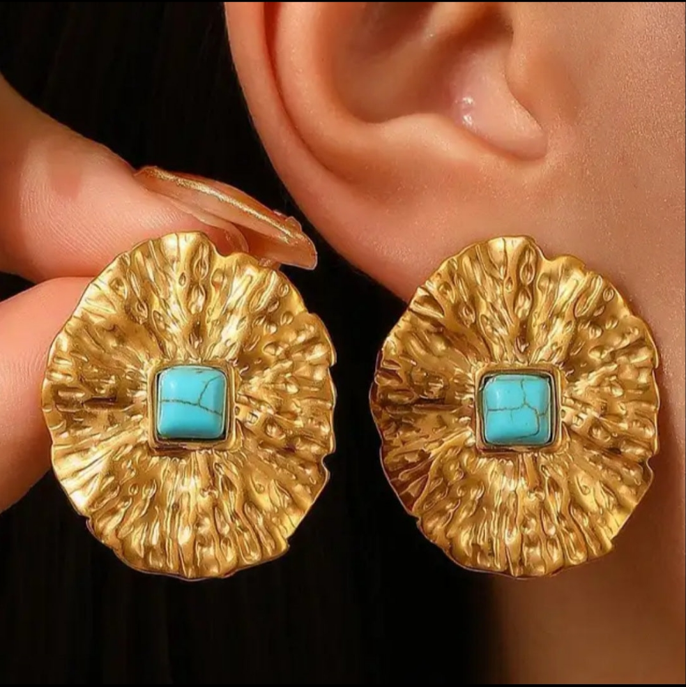 Retro Turquoise Earrings