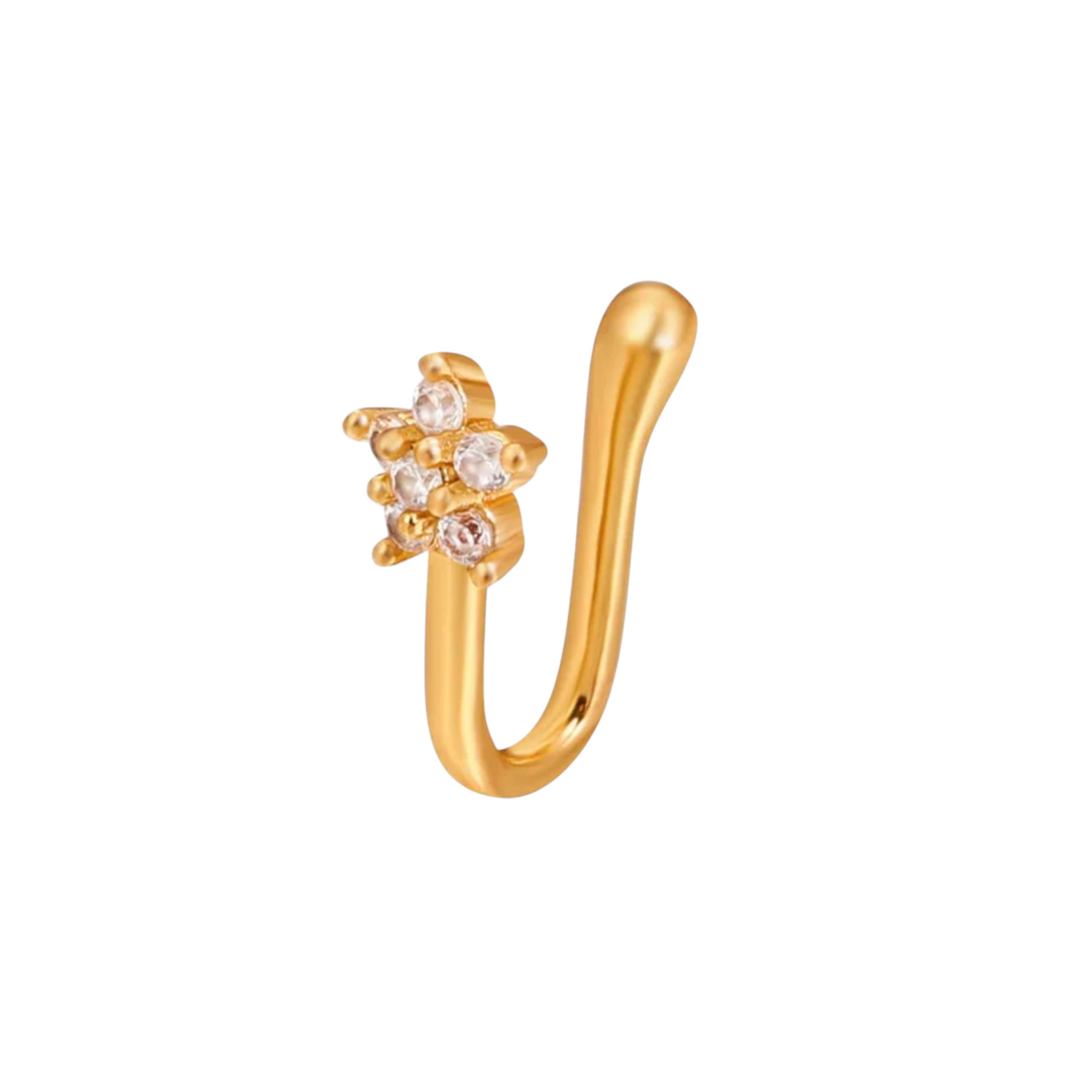 Sandra flower nose cuff