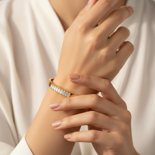 Twilight diamond bangle