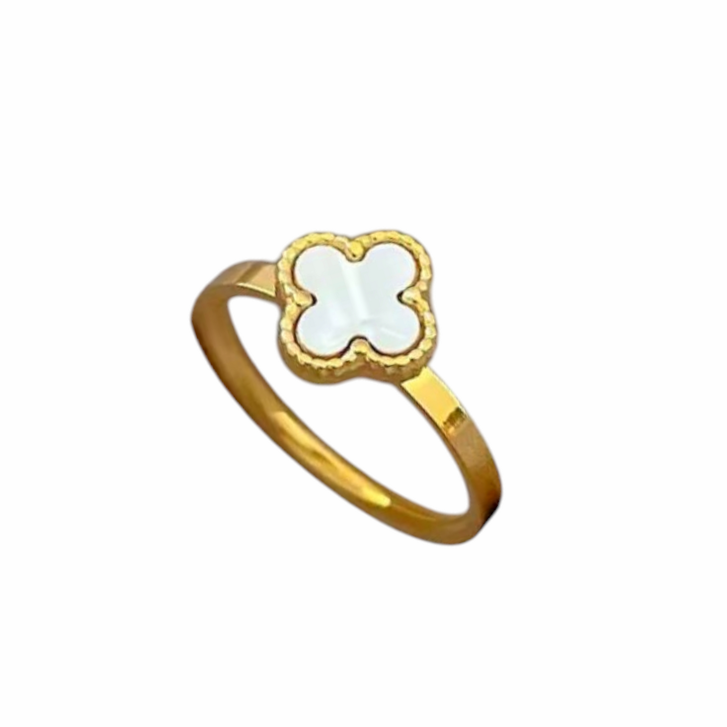 White Clover leaf ring