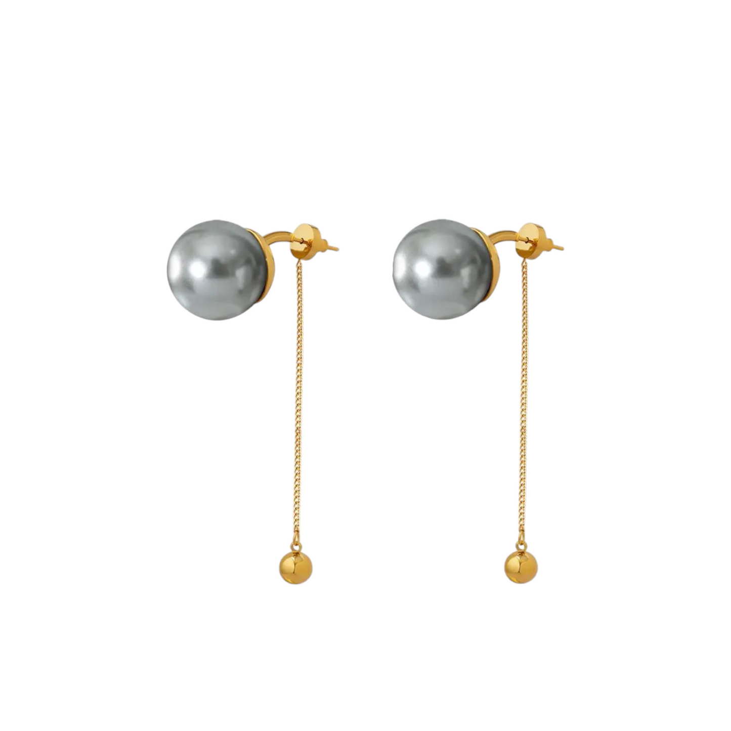 Moonstone pearl earrings
