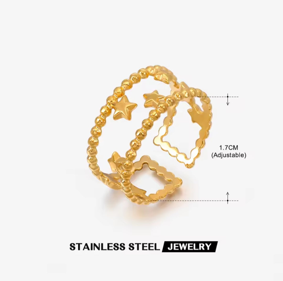 Nataly star open ring