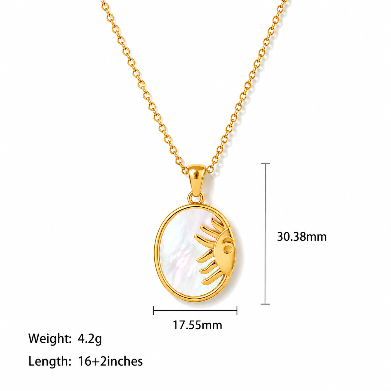 Sun Pendant Necklace