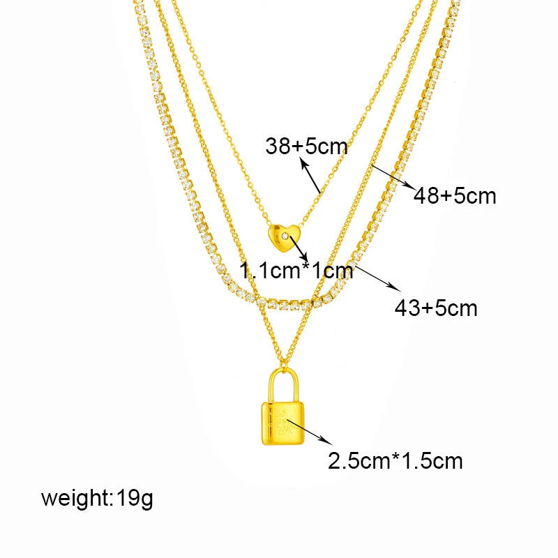 Lustre and love necklace