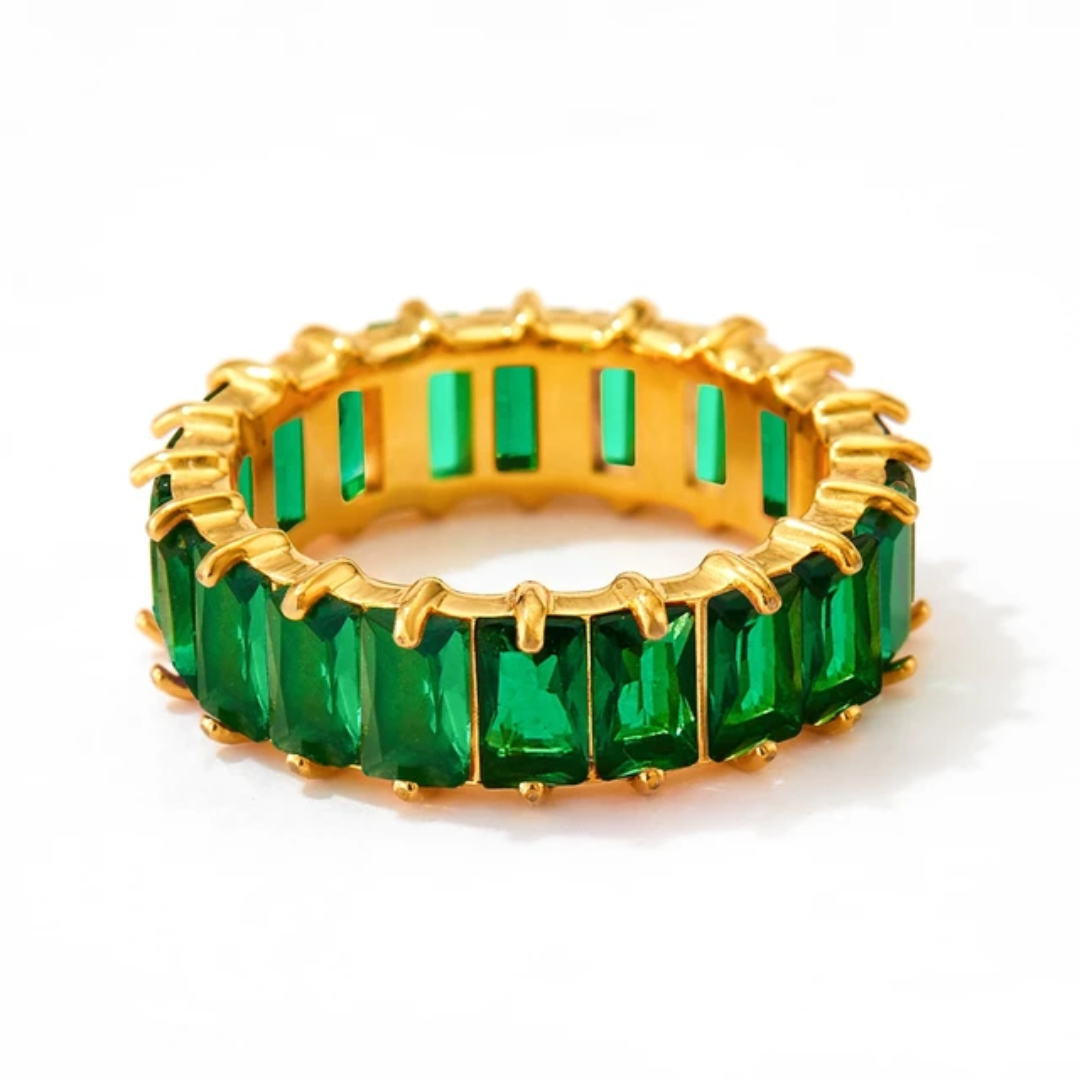 Emerald Baguette Eternity Ring