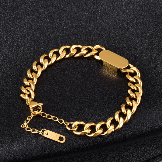 Cuban link chain bracelet