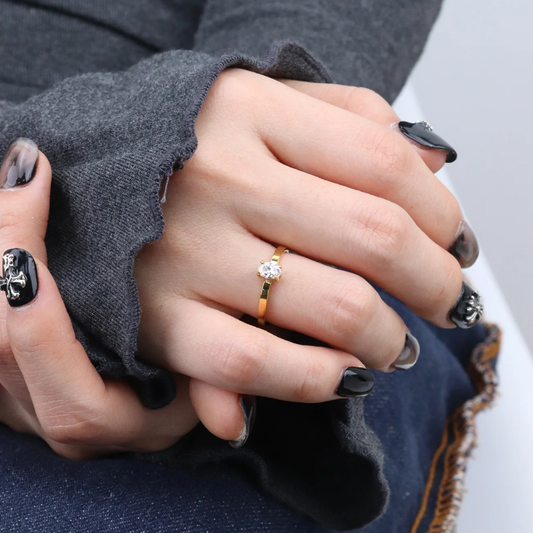 Victoria solitaire ring