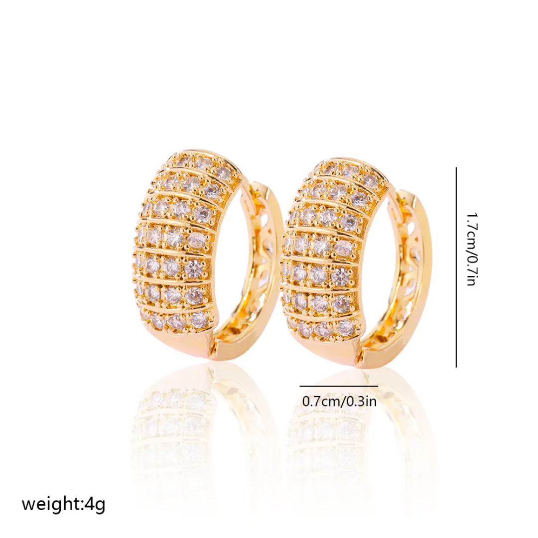 Ruth zircon earrings