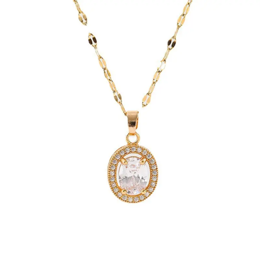 Gwen solitaire necklace
