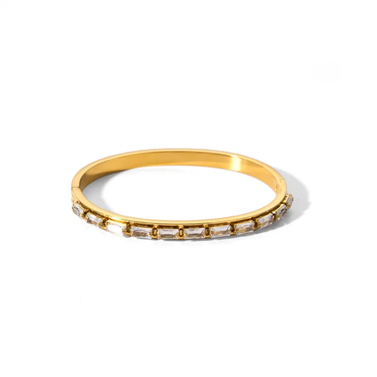 Stellar zircon bangle