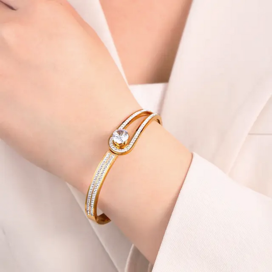 Arianna zircon bangle