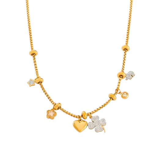 Faith clover necklace