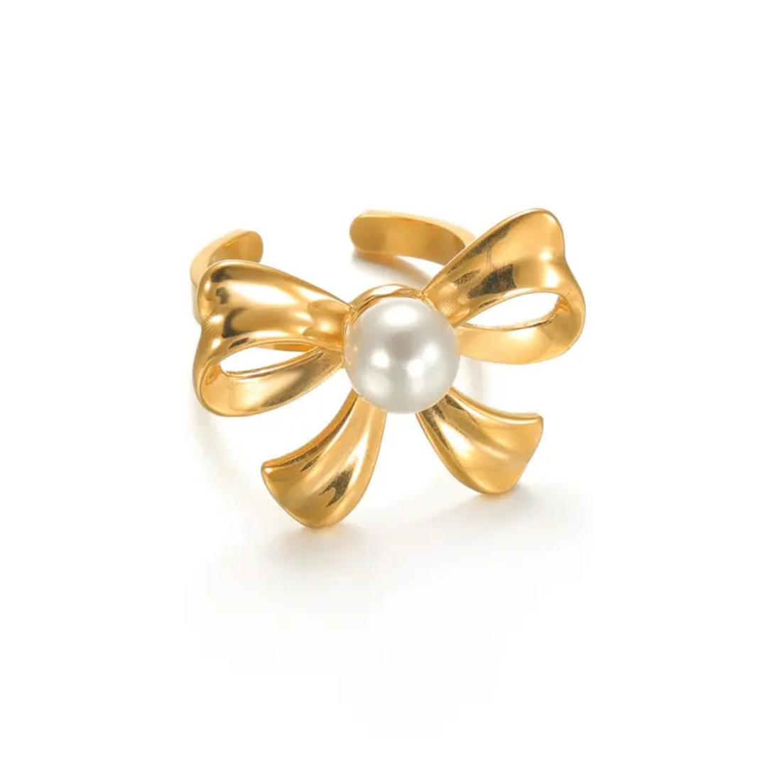 Pearl Bow Ring