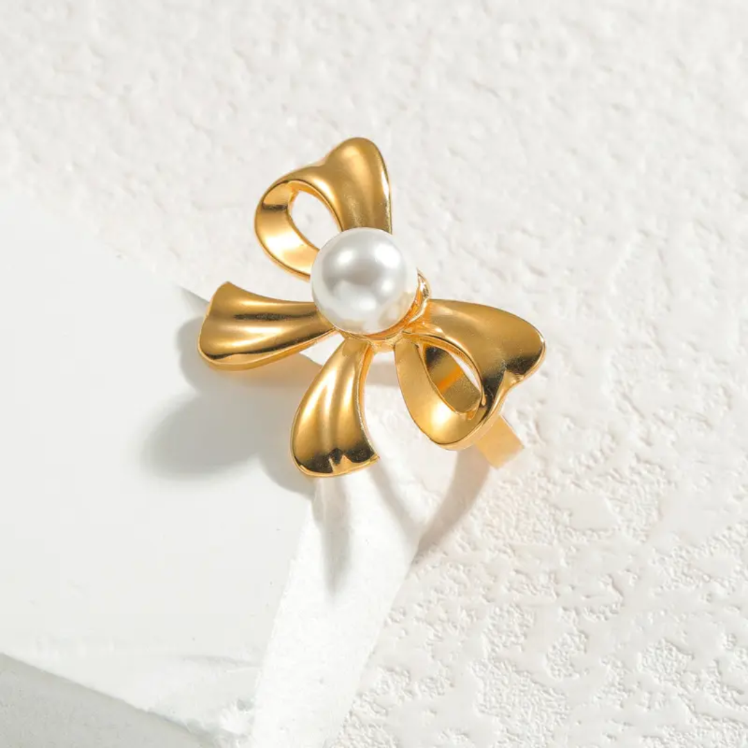 Pearl Bow Ring