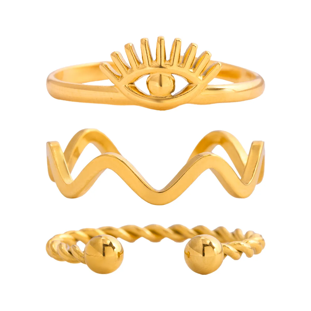 Trinity Stack Ring Set
