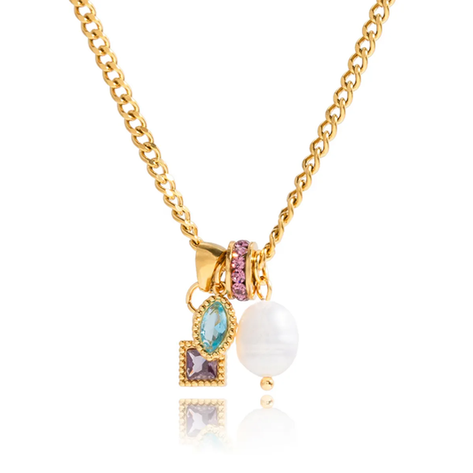 Mosaic Charm Necklace