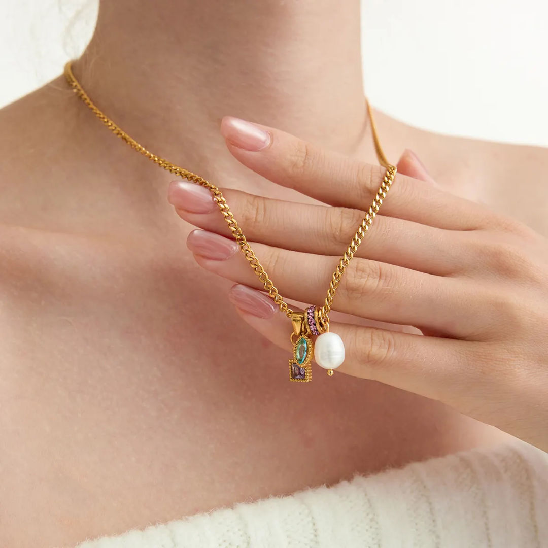 Mosaic Charm Necklace