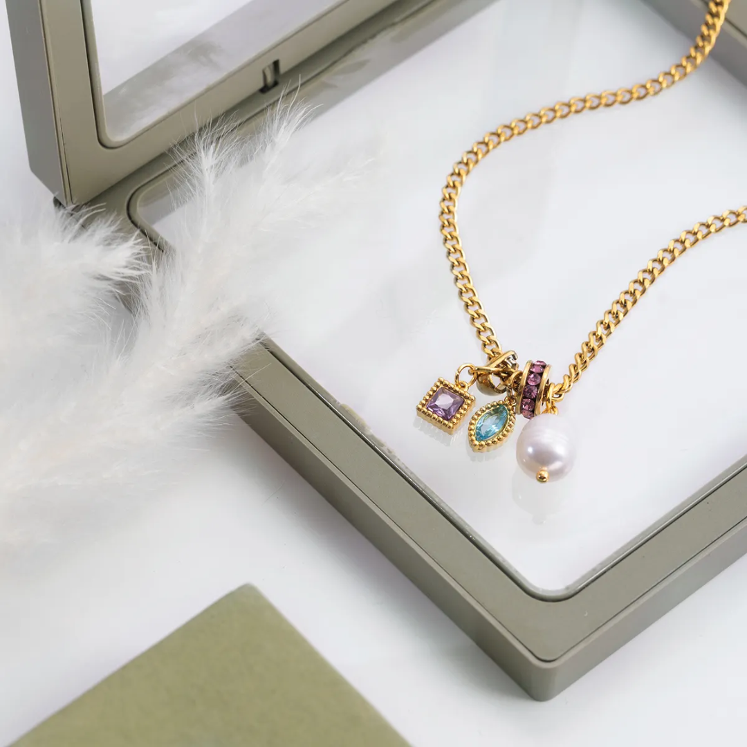 Mosaic Charm Necklace