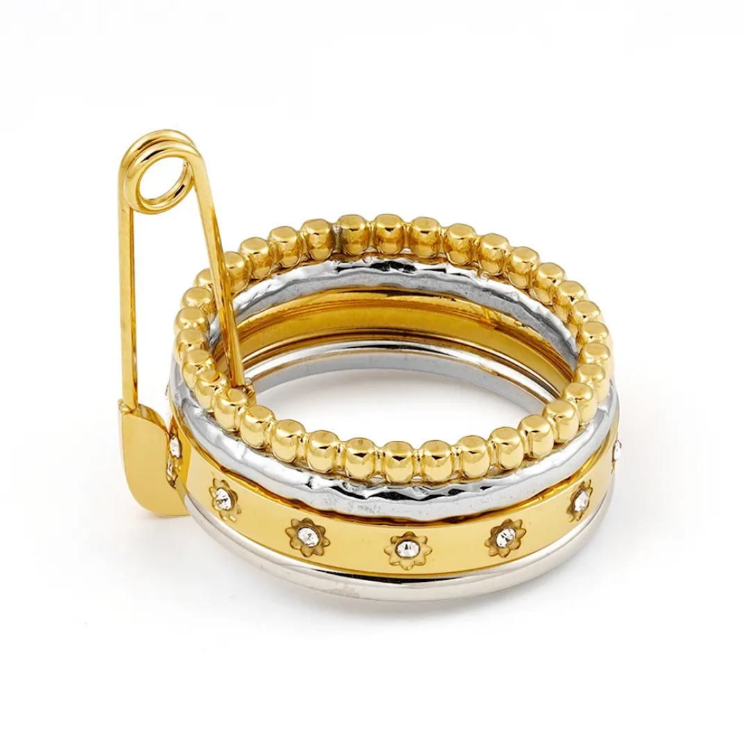 Pinstack Dual-Tone Ring